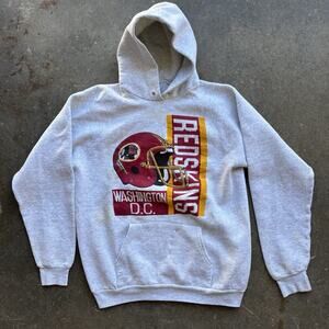 Washington Redskins Fruit Of The Loom Vintage 90s Hoodie Mens Small Unisex Flaw
